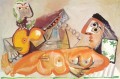 Sofá desnudo y hombre tocando la guitarra 1970 Pablo Picasso